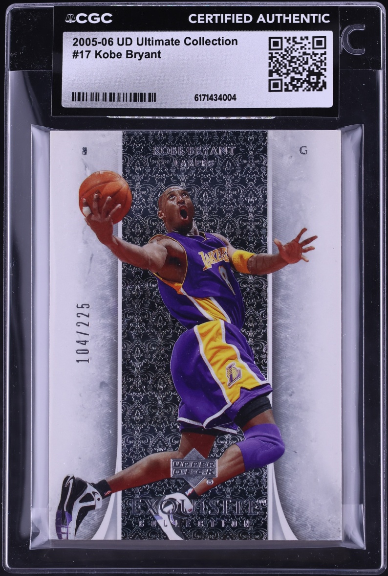 2005 Ultimate Collection Kobe Bryant /225 #17 CGC AUTH