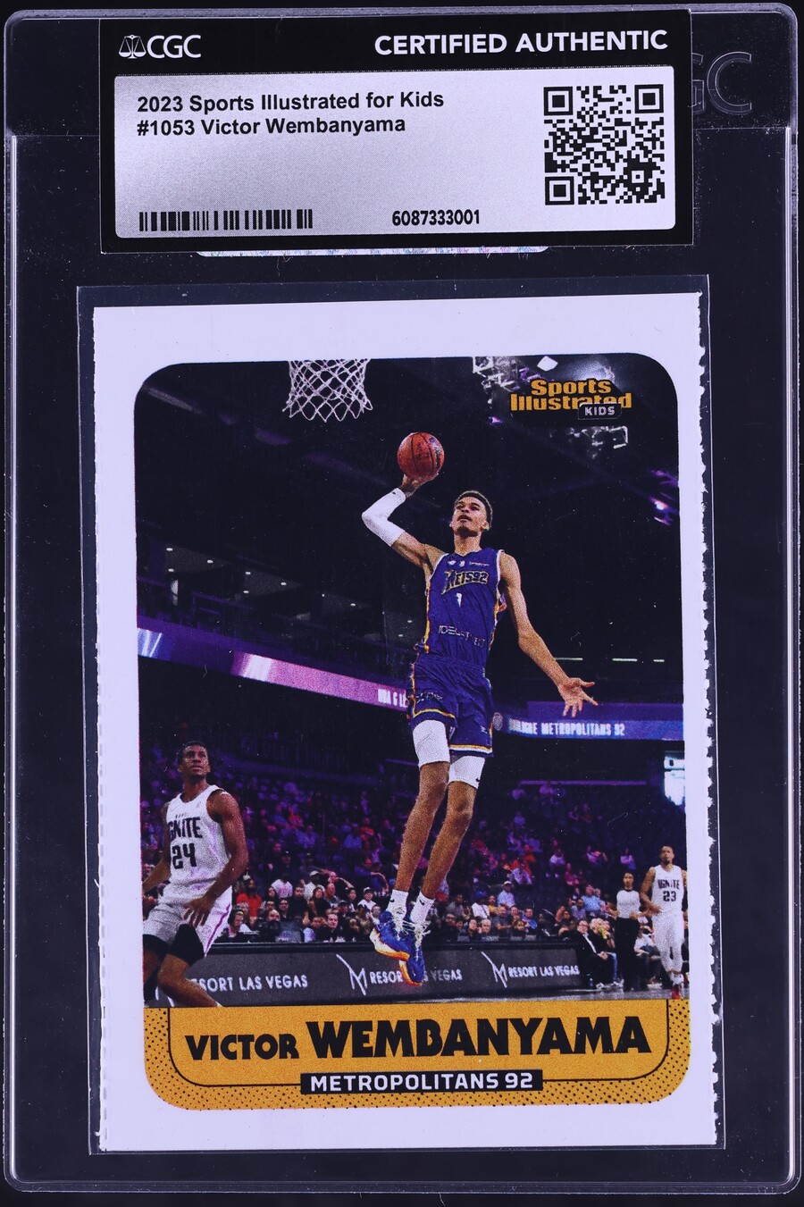 2023 Sports Illustrated For Kids Victor Wembanyama ROOKIE #1053 CGC AUTH