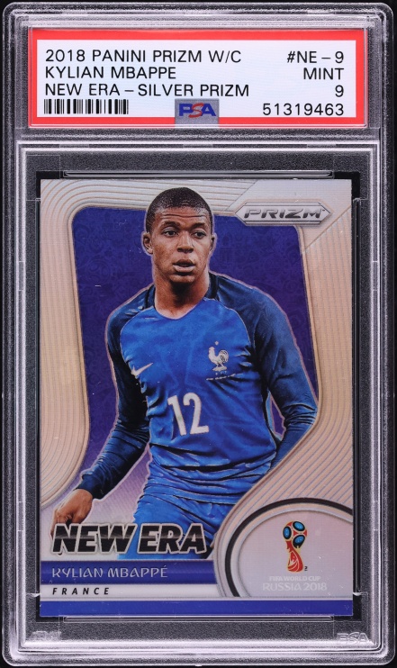 2018 Panini Prizm World Cup New Era Silver Kylian Mbappe ROOKIE #NE-9 PSA 9 MINT - Photo 1