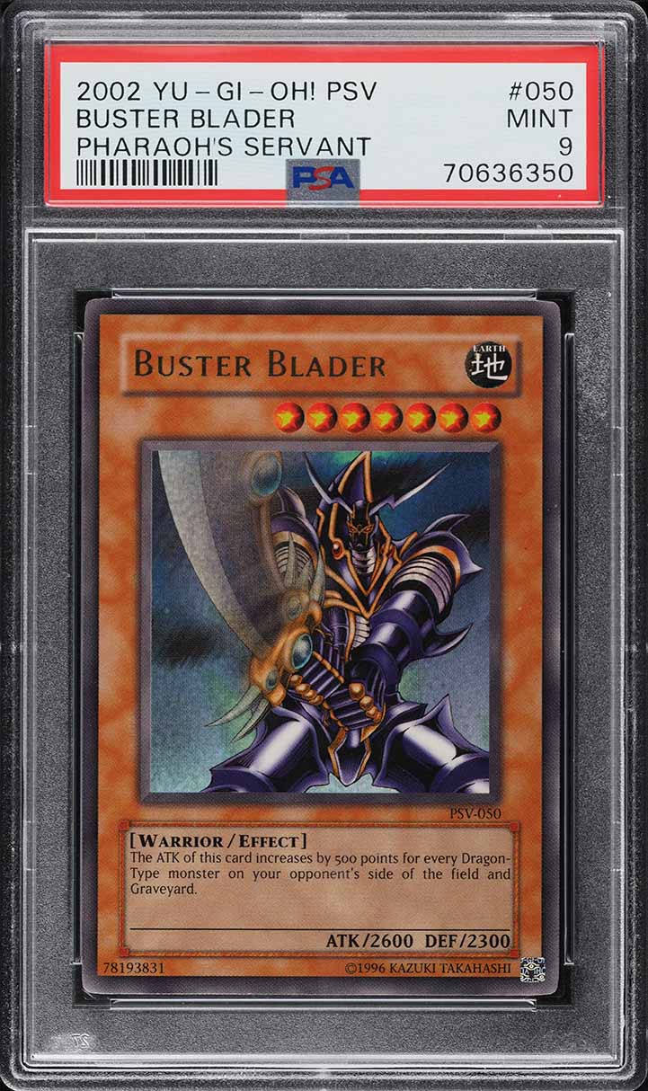 2002 Yu-Gi-Oh! Pharaoh's Servant 1st Edition Buster Blader #PSV