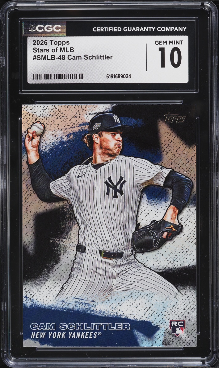 2026 Topps Stars Of MLB Cam Schlittler ROOKIE #SMLB-48 CGC 10 GEM MINT