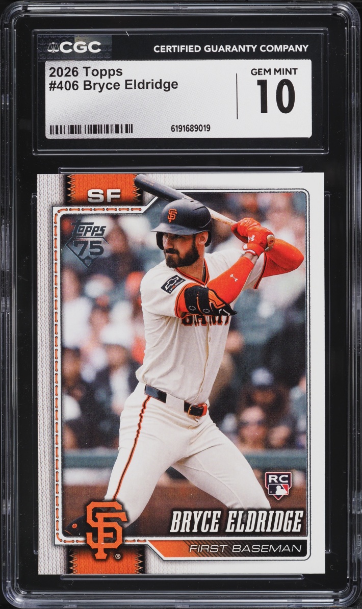 2026 Topps Bryce Eldridge ROOKIE #406 CGC 10 GEM MINT