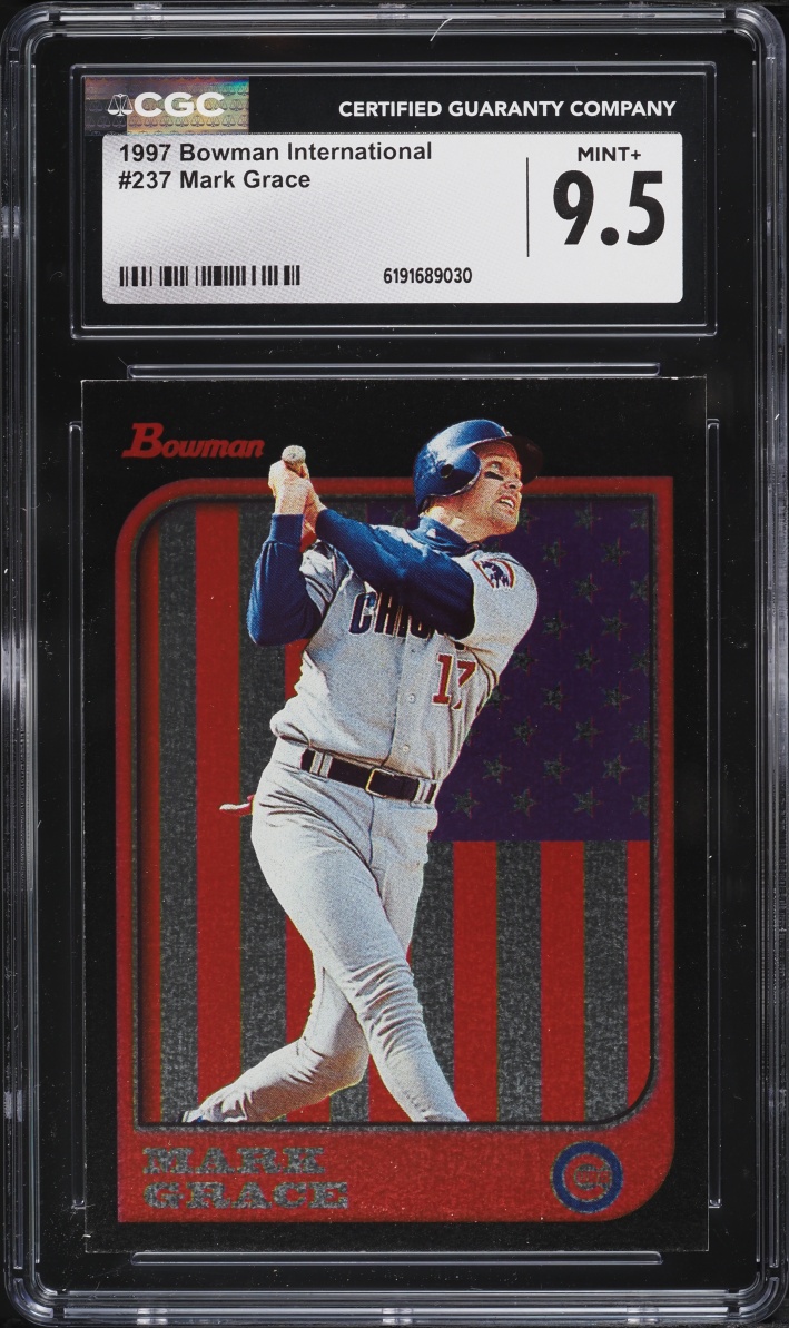 1997 Bowman International Mark Grace #237 CGC 9.5 MINT+