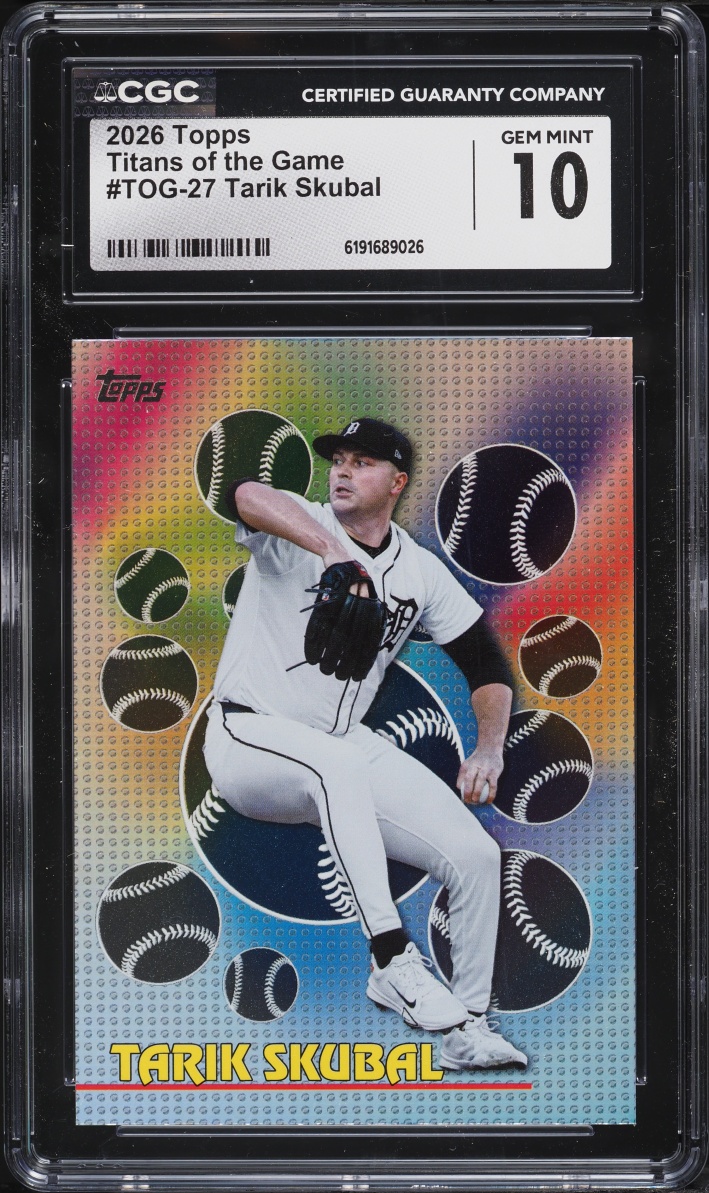 2026 Topps Titans Of The Game Tarik Skubal #TOG-27 CGC 10 GEM MINT