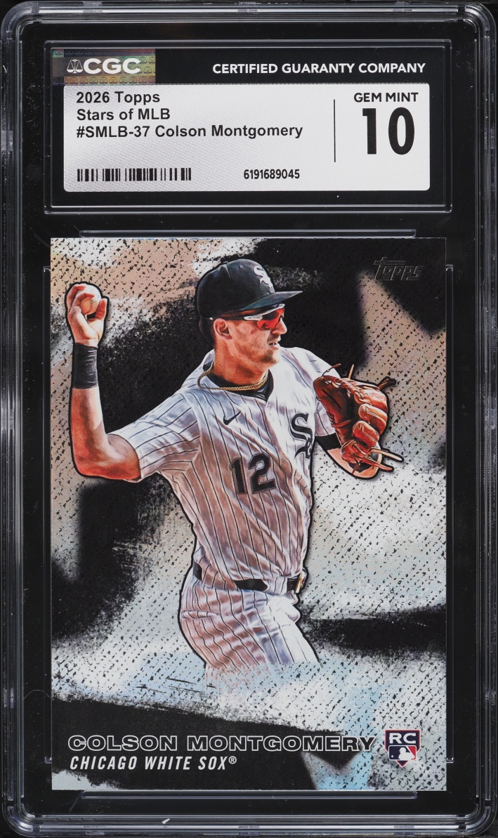 2026 Topps Stars Of MLB Colson Montgomery ROOKIE #SMLB-37 CGC 10 GEM MINT