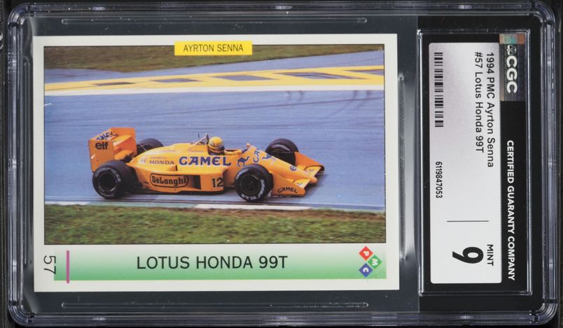 2024 Topps Chrome Formula 1 F1 Aqua Sonar Ref. Ayrton Senna /150