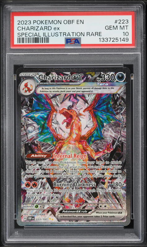 2023 Pokemon Japanese SV 151 Full Art Charizard ex #185 PSA 10 GEM