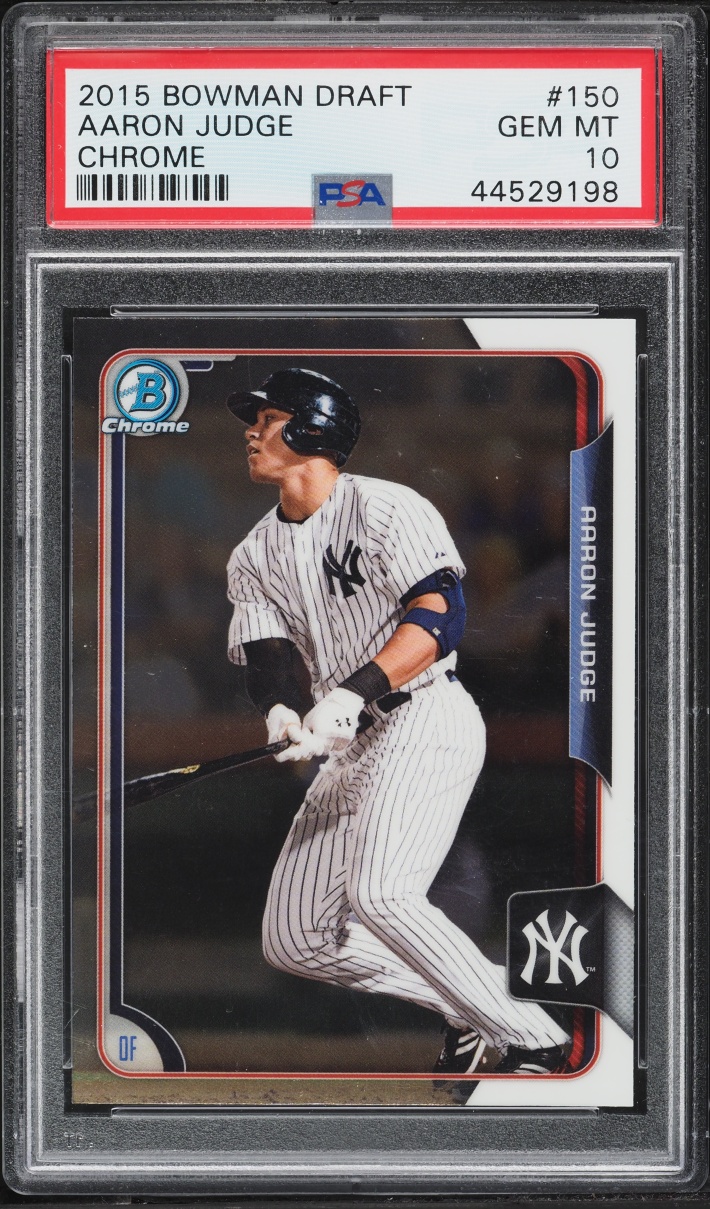 2015 Bowman Chrome Draft Aaron Judge PROSPECT #150 PSA 10 GEM MINT
