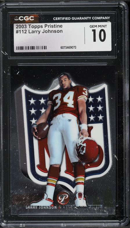 2023 Panini Player Of The Day Larry Johnson AUTO /50 #LJ CGC AUTH