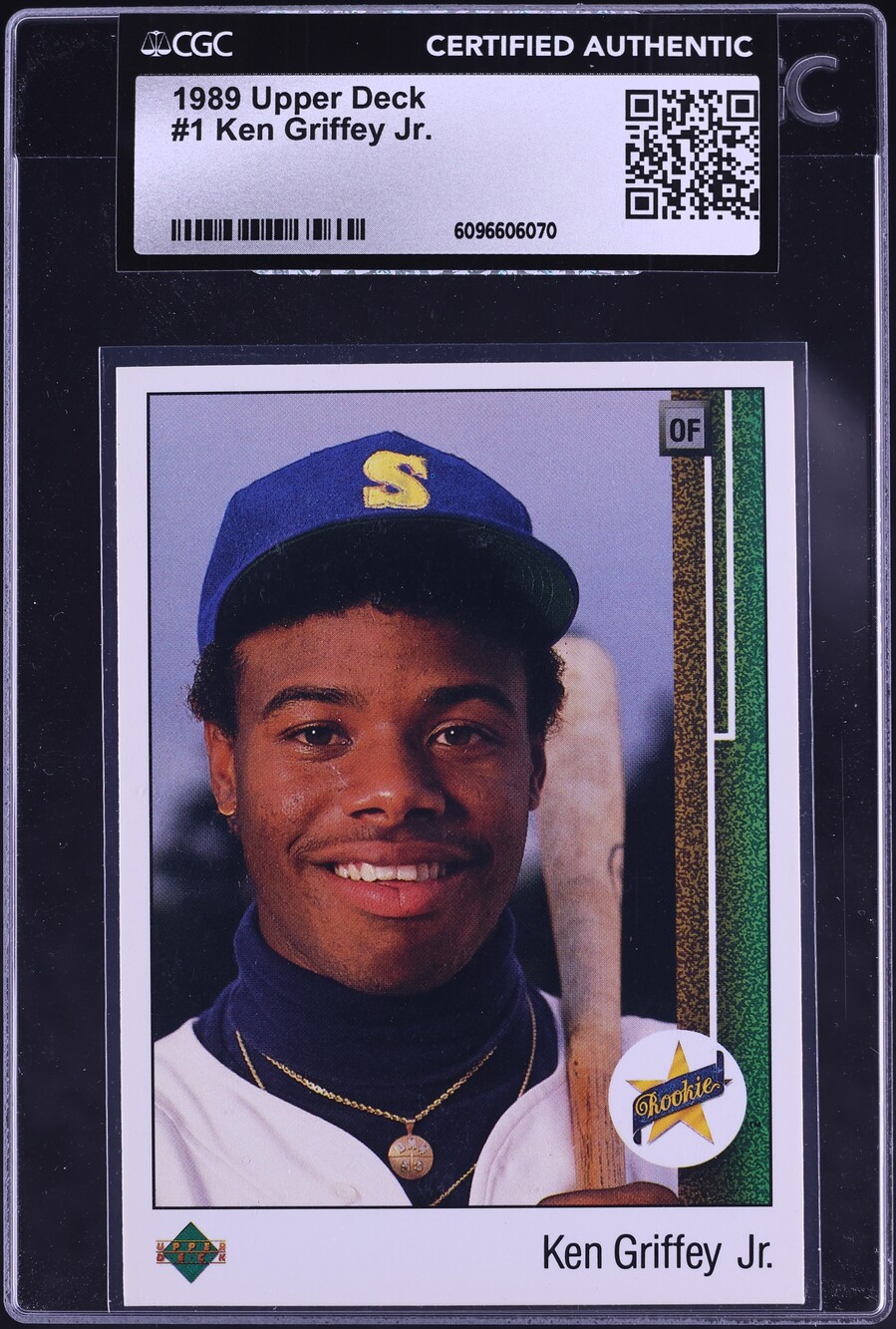 1989 Upper Deck Ken Griffey Jr. ROOKIE #1 CGC AUTH