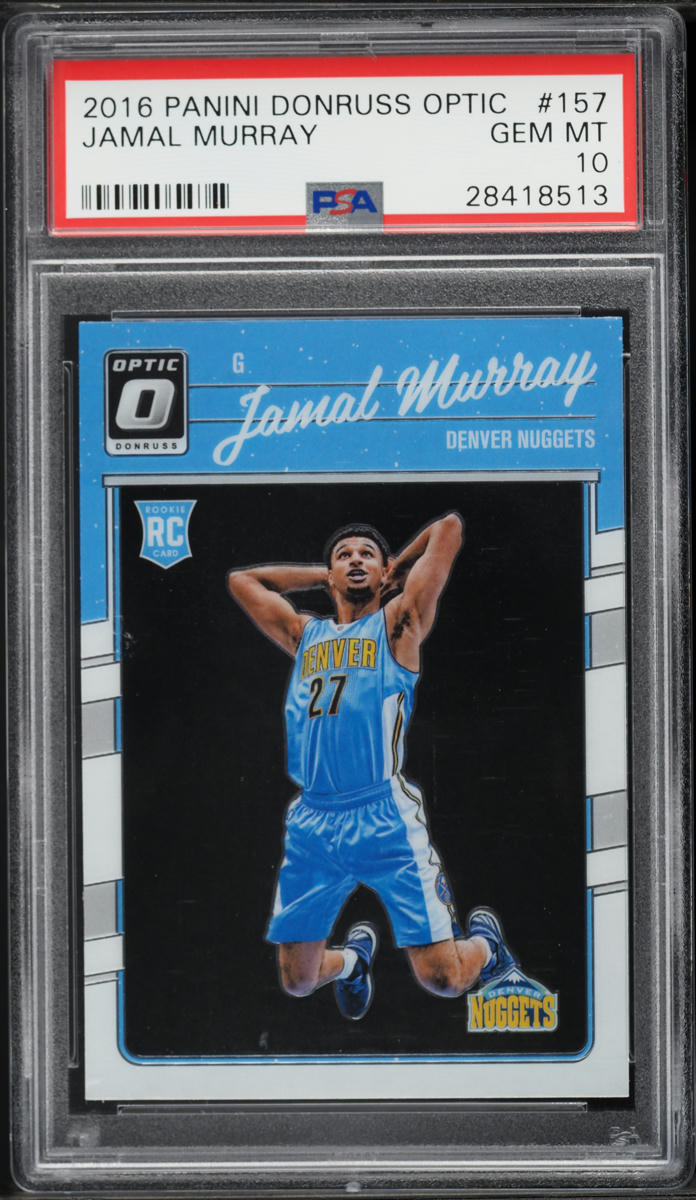 2016 Donruss Optic Jamal Murray ROOKIE #157 PSA 10 GEM MINT