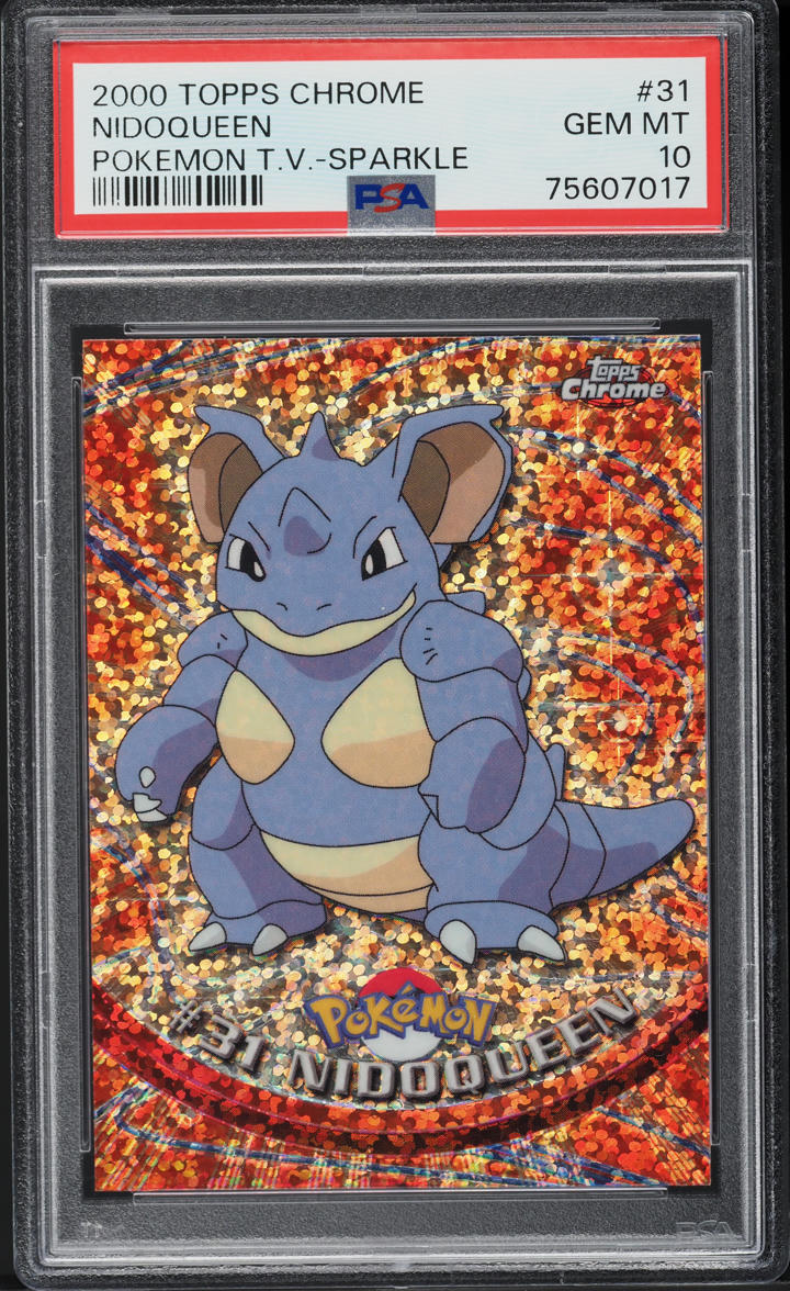 2000 Topps Chrome Pokemon Series 1 Sparkle Nidoqueen #31 PSA 10 GEM MINT