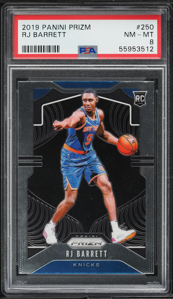 2019 Panini Prizm RJ Barrett ROOKIE #250 PSA 8 NM-MT