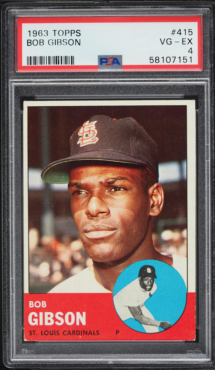 1963 Topps Bob Gibson #415 PSA 4 VGEX