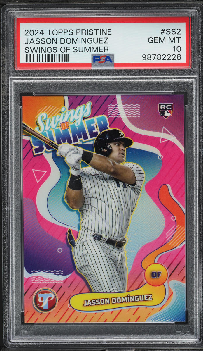 2024 Topps Pristine Swings Of Summer Jasson Dominguez ROOKIE #SS2 PSA 10 GEM