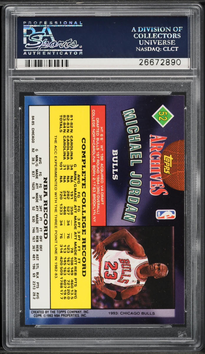 1992 Topps Archives Michael Jordan #52 PSA 10 GEM MINT