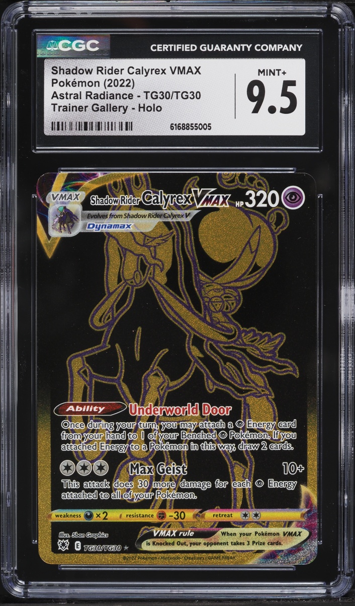 2022 Pokemon Sword & Shield Astral Radiance CHR Shadow Rider Calyrex VMAX #TG30 CGC 9.5 MINT+