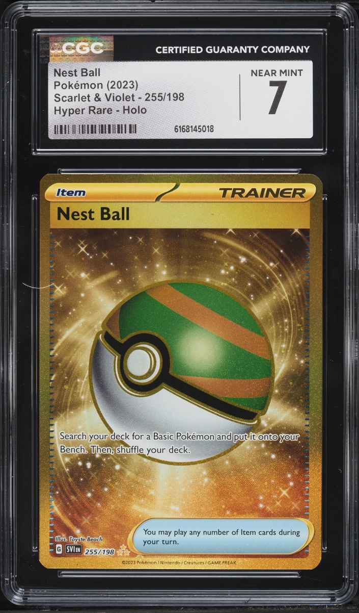 2023 Pokemon Scarlet & Violet SEC Nest Ball #255 CGC 7 NRMT