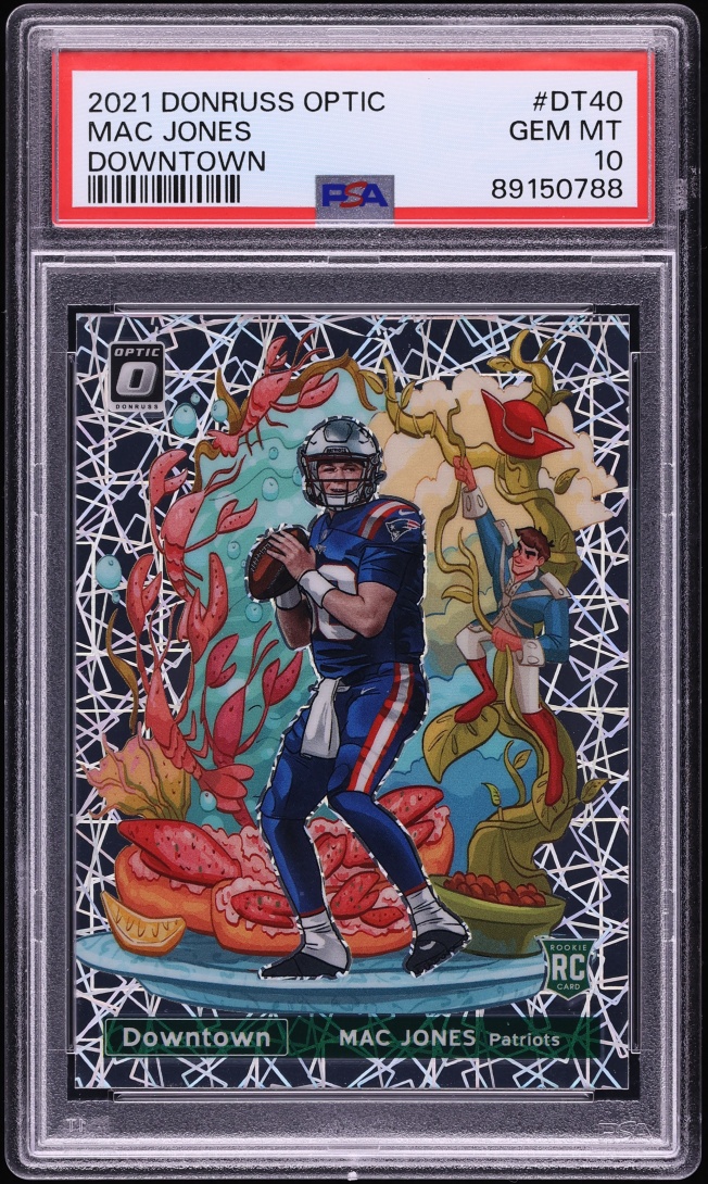2021 Donruss Optic Downtown Mac Jones ROOKIE #DT-40 PSA 10 GEM MINT