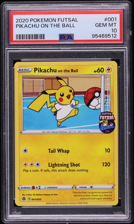 2020 Pokemon Sword & Shield Futsal Pikachu On The Ball #1 PSA 10 GEM MINT
