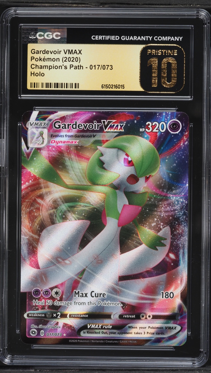 2020 Pokemon Sword & Shield Champion's Path Full Art Gardevoir VMAX #17 CGC 10 PRISTINE
