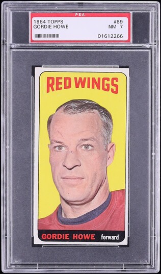 1964 Topps Hockey Gordie Howe #89 PSA 7 NRMT