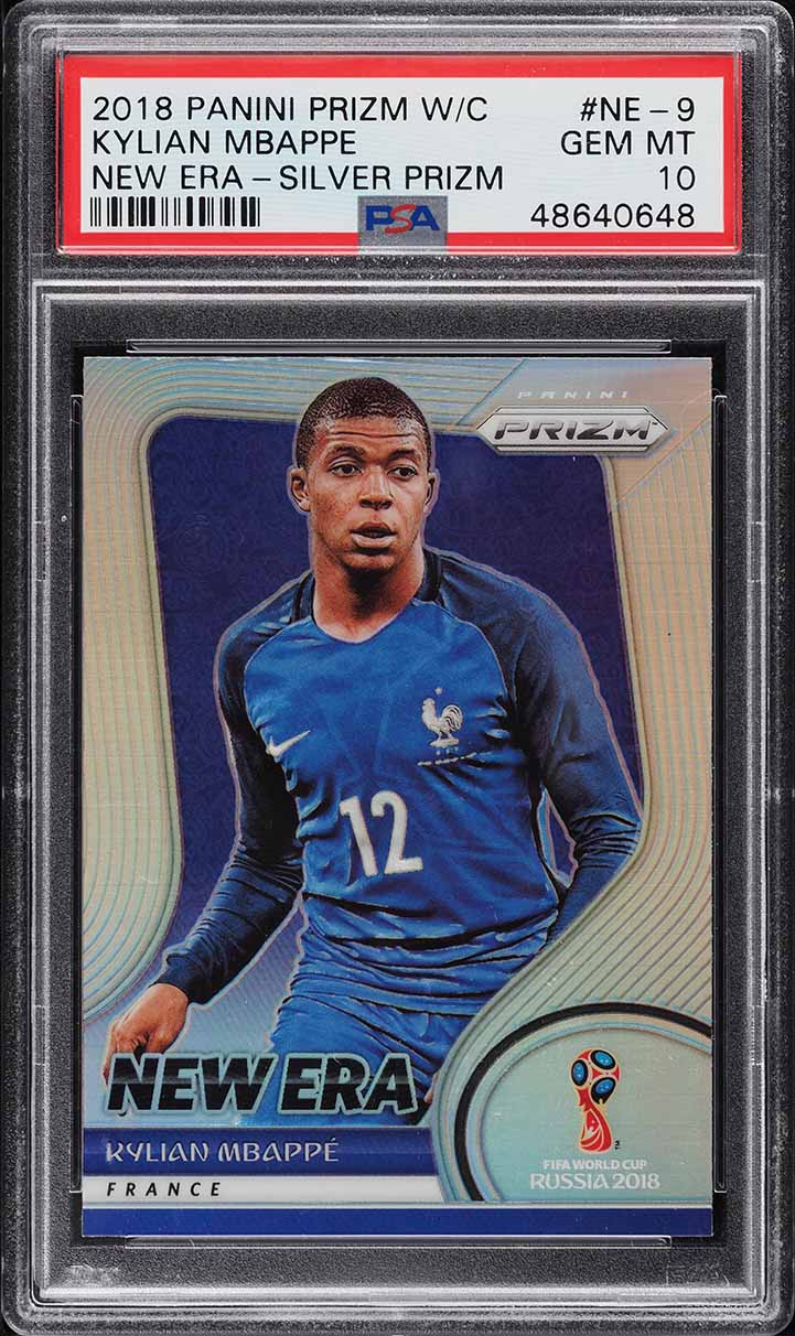 2018 Panini Prizm World Cup New Era Silver Kylian Mbappe ROOKIE #NE-9 PSA 10 GEM
