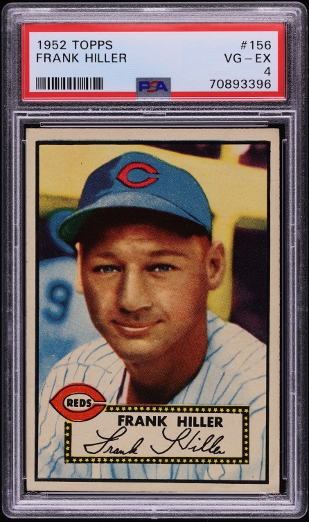 1952 Topps Frank Hiller #156 PSA 4 VGEX