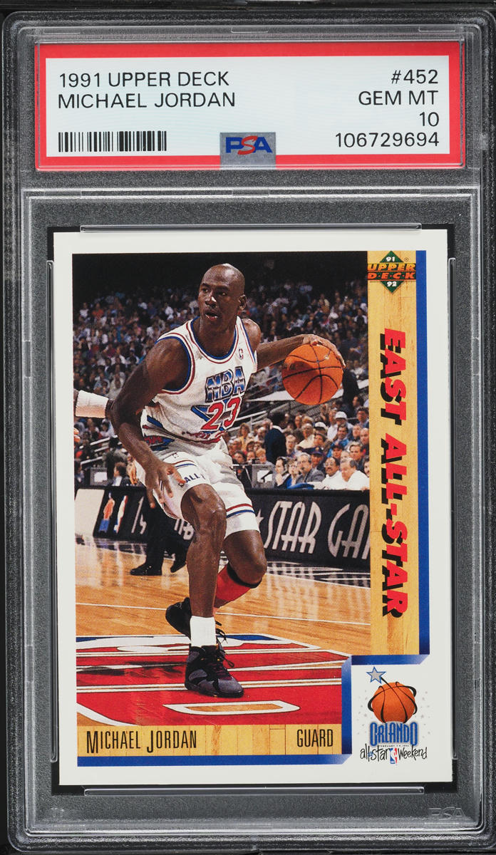 1991 Upper Deck Basketball Michael Jordan #452 PSA 10 GEM MINT