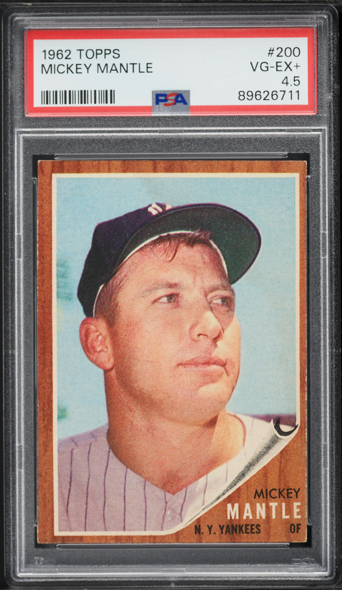 1962 Topps Mickey Mantle #200 PSA 4.5 VGEX+