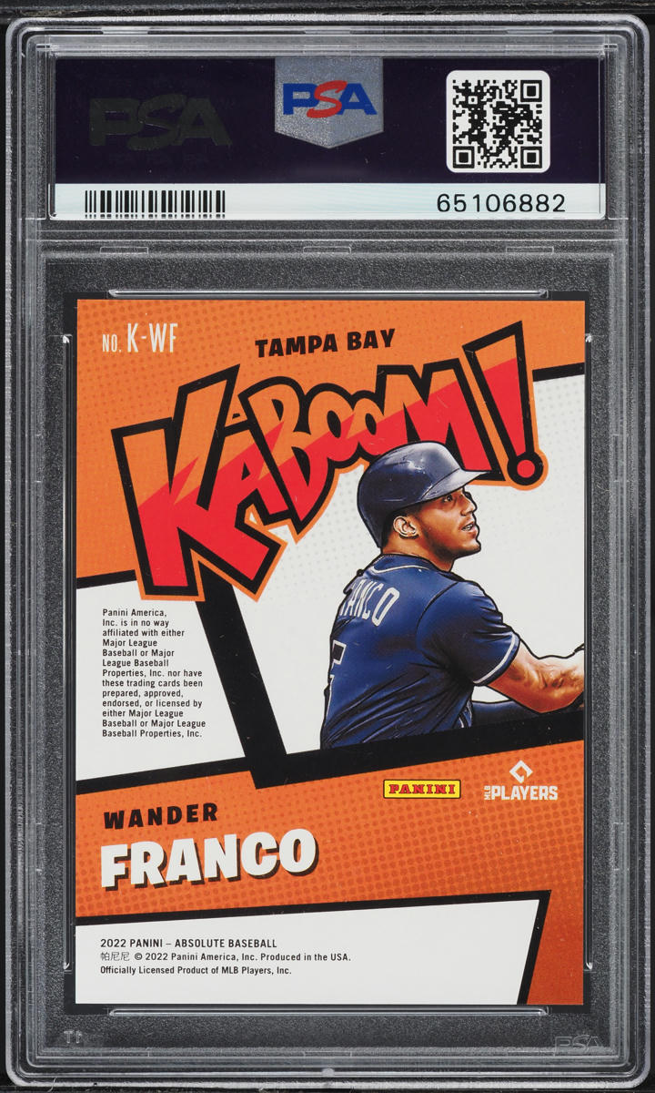 2022 Absolute Kaboom! Wander Franco ROOKIE #K-WF PSA 10 GEM MINT