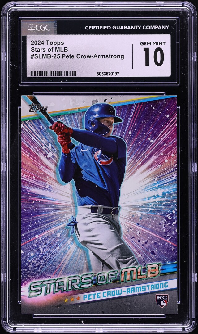 2024 Topps Stars Of MLB Pete Crow-Armstrong ROOKIE #SLMB-25 CGC 10 GEM MINT