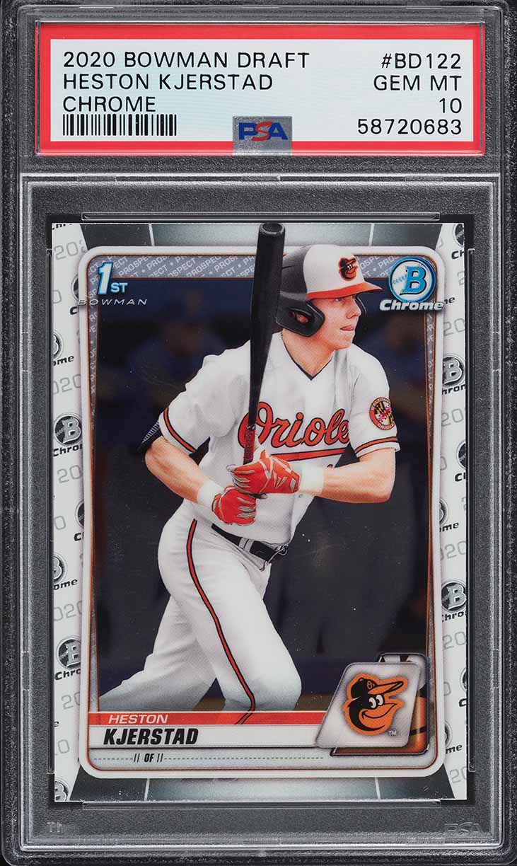 2020 Bowman Chrome Draft Heston Kjerstad PROSPECT #BD122 PSA 10 GEM MINT