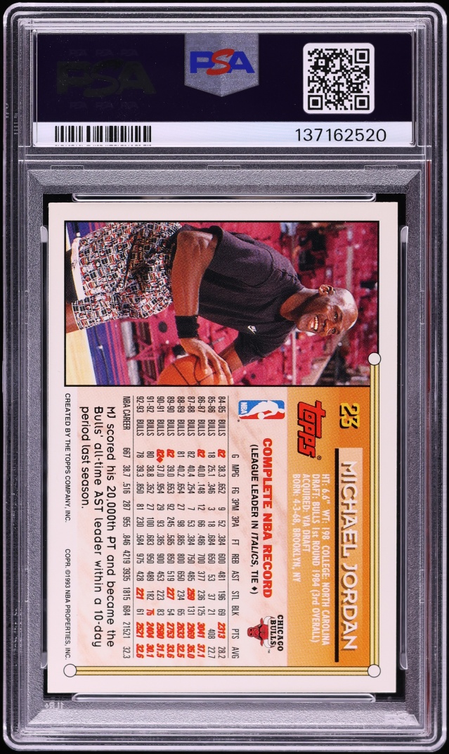 1993 Topps Basketball Michael Jordan #23 PSA 7 NRMT