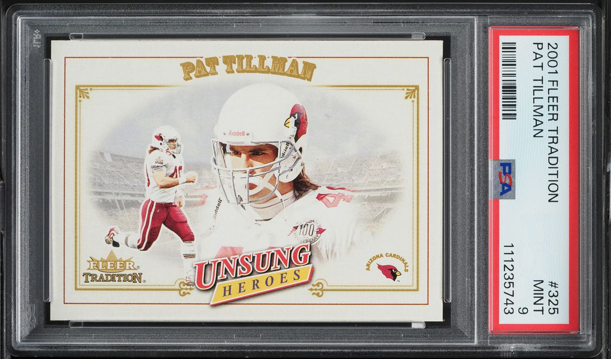 2001 Fleer Tradition Pat Tillman ROOKIE #325 PSA 9 MINT