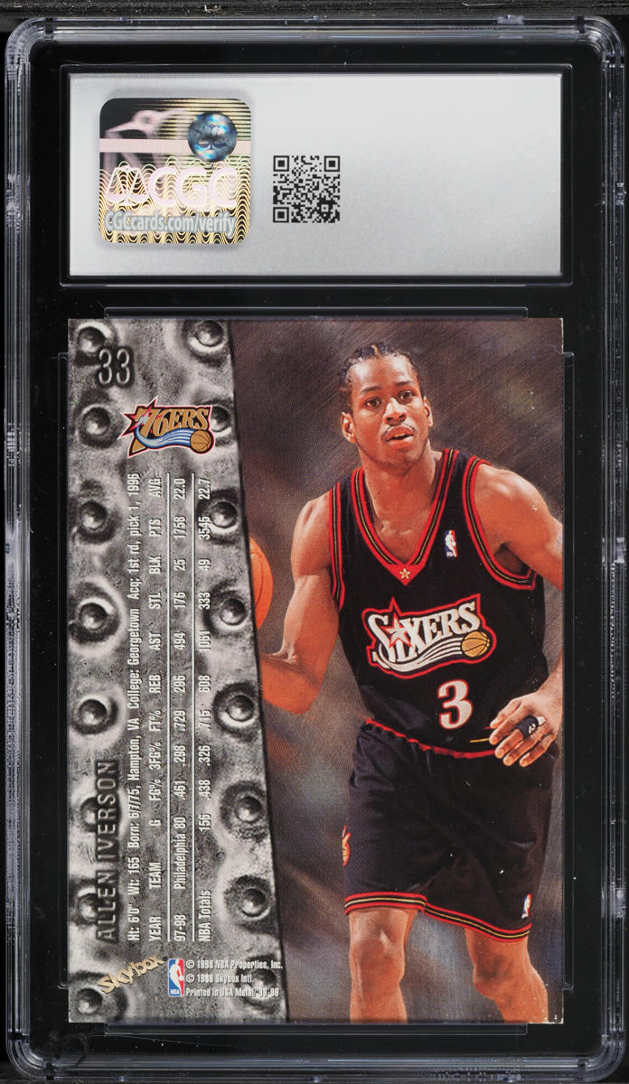 1998 Metal Universe Allen Iverson #33 CGC 8 NM-MT