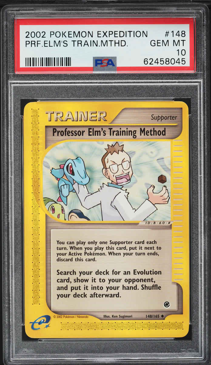 2002 Pokemon Expedition Professor Elm's Training Method #148 PSA 10 GEM MINT