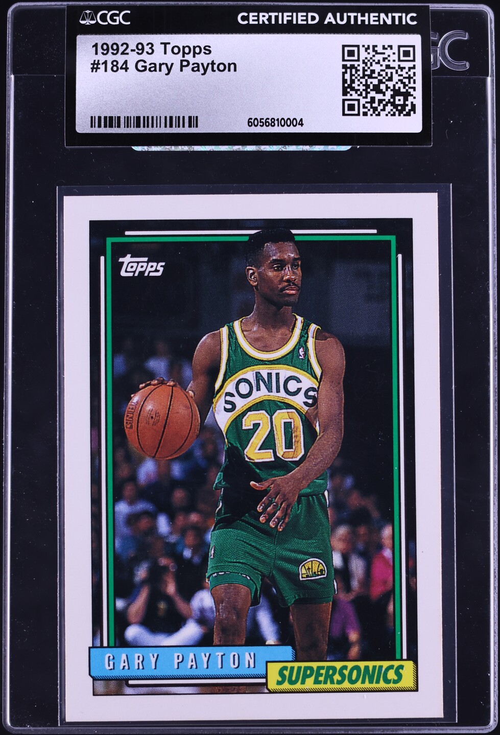 1992 Topps Basketball Gary Payton #184 CGC AUTH