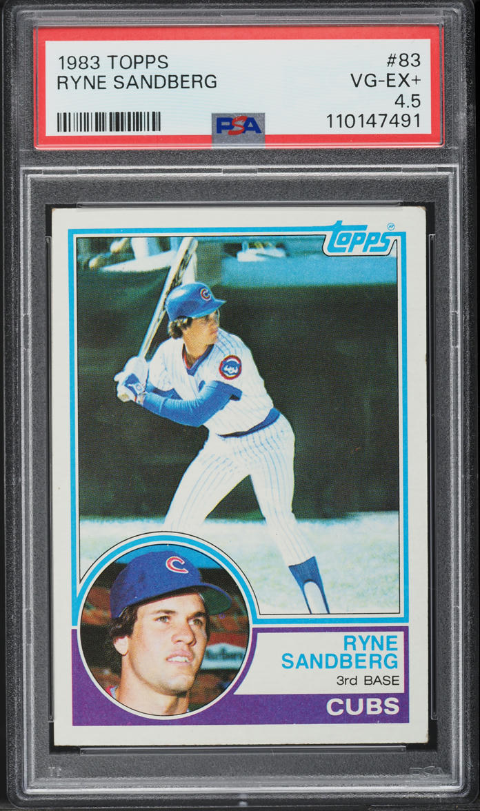 1983 Topps Ryne Sandberg ROOKIE #83 PSA 4.5 VGEX+