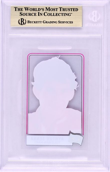 1984 Panini Formula 1 F1 Grand Prix Scratch N' Play Ayrton Senna ROOKIE BGS 9.5