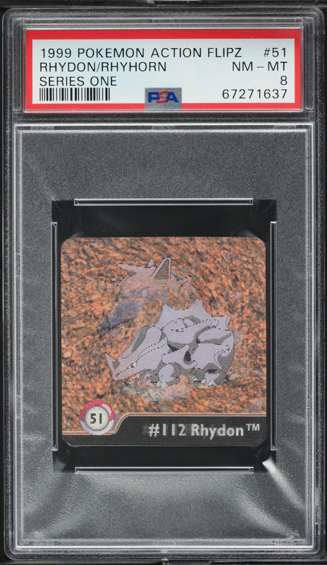 1999 Pokemon Japanese Bandai Carddass Vending Series 8 Rhydon