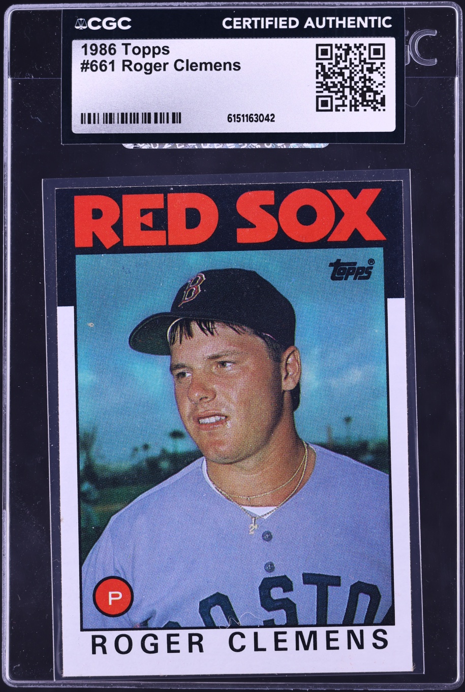1986 Topps Roger Clemens #661 CGC AUTH