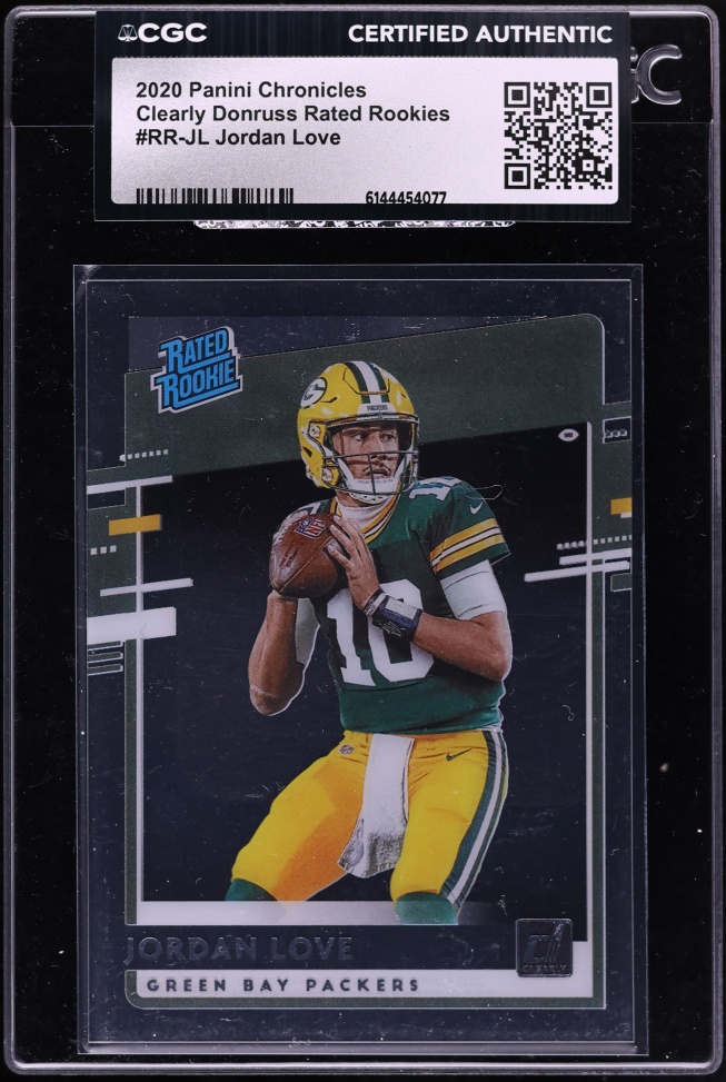2020 Panini Chronicles Clearly Donruss Jordan Love ROOKIE #RR-JL CGC AUTH