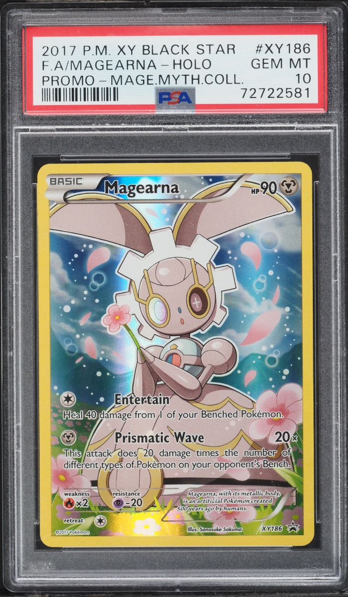 2017 Pokemon XY Black Star Promo Mage Myth Alt Art Magearna #XY186 PSA 10 GEM MINT
