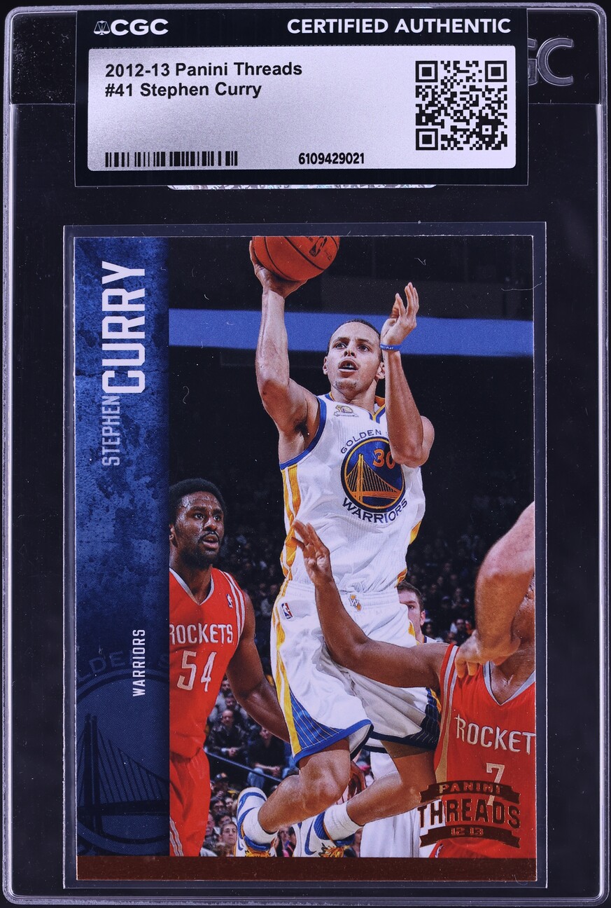 2012 Panini Threads Stephen Curry #41 CGC AUTH