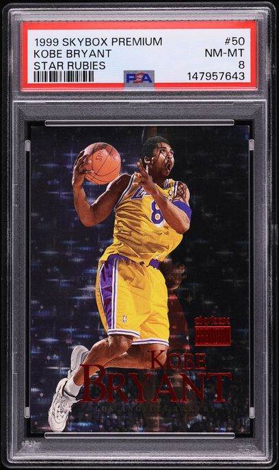 1999 Skybox Premium Star Rubies Kobe Bryant /45 #50 PSA 8 NM-MT