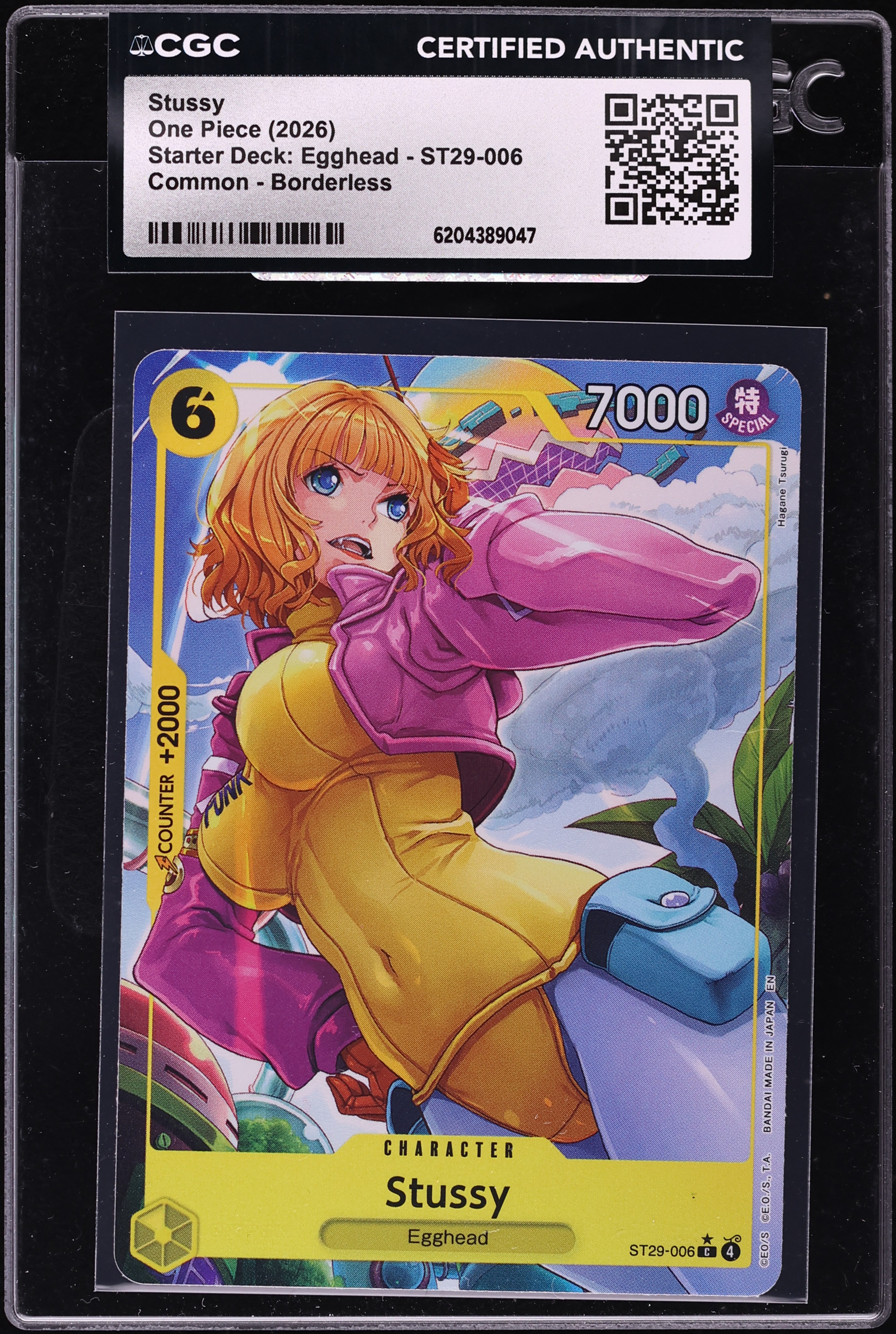 2026 One Piece Starter Deck Egghead Borderless Stussy #ST29-006 CGC AUTH