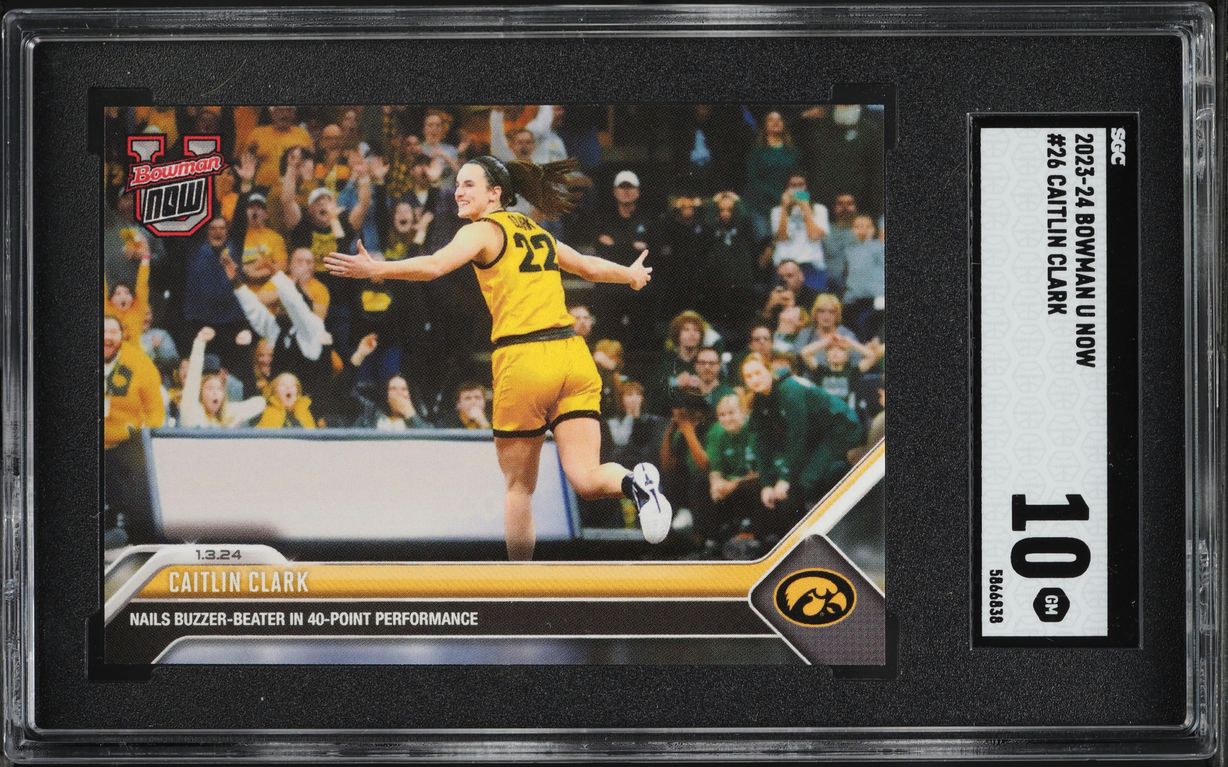 2023 Bowman U Now Caitlin Clark ROOKIE #26 SGC 10 GEM MINT