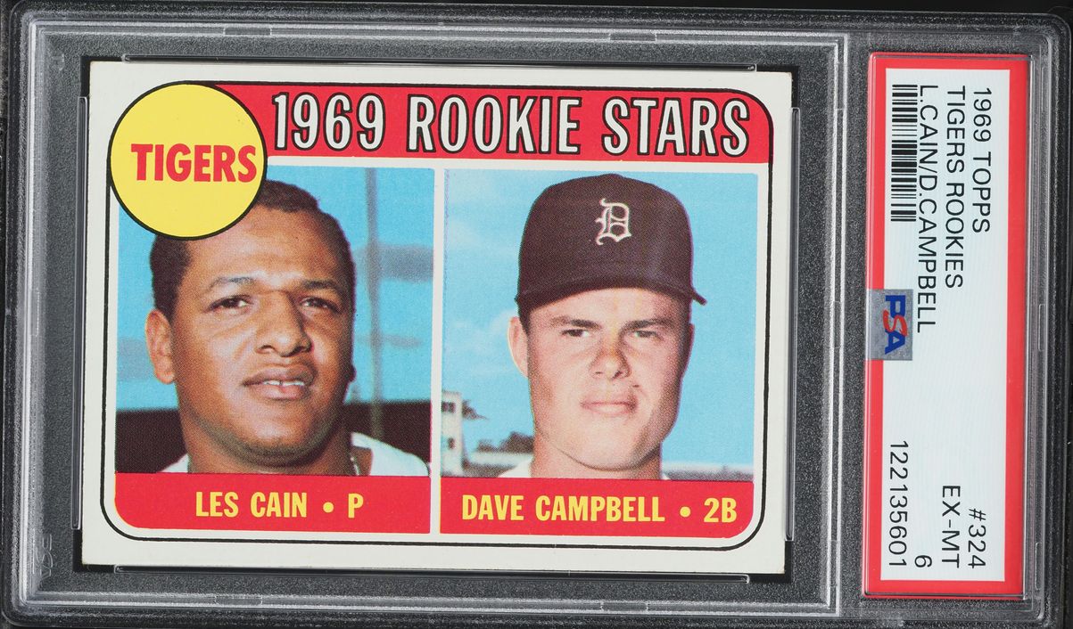 1969 Topps Tigers Rookies #324 PSA 6 EXMT