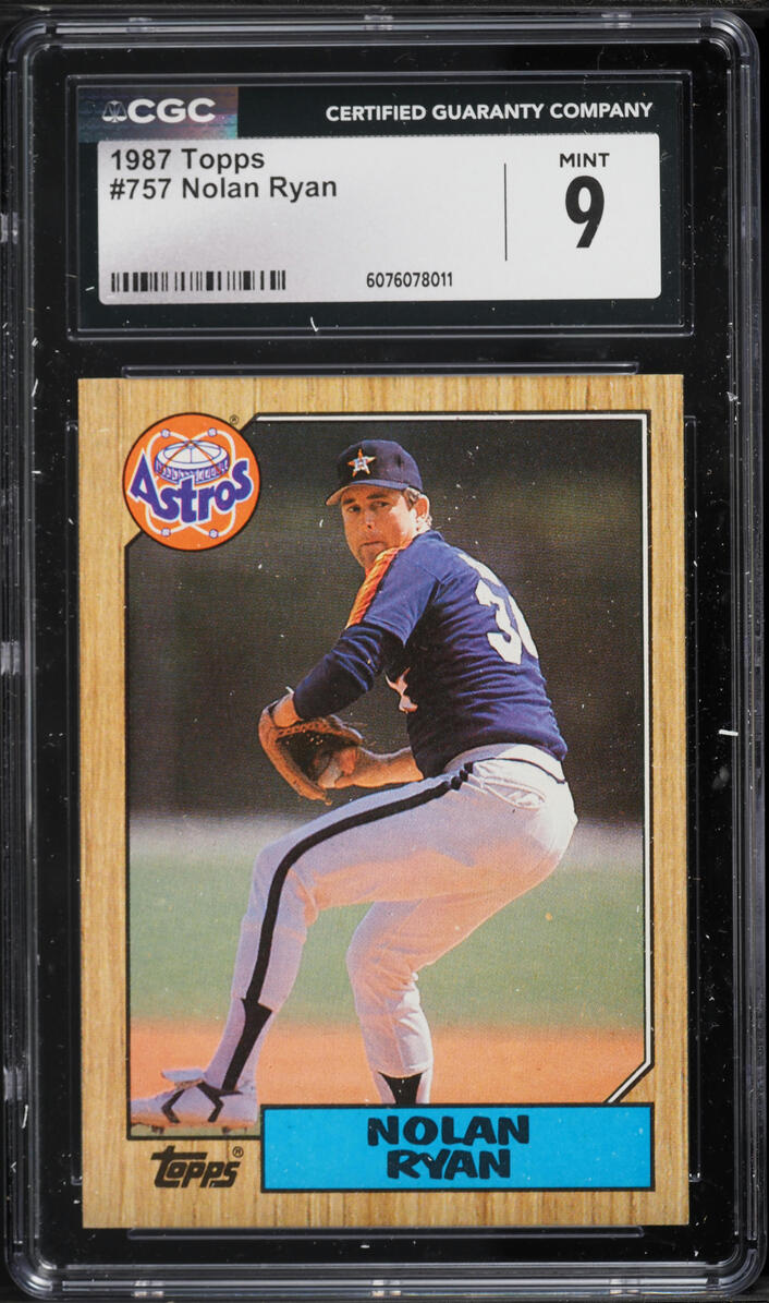 1987 Topps Nolan Ryan #757 CGC 9 MINT